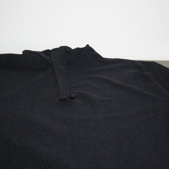 Gap Athletic GP TECH Black Quater Zip Thick Pull Over Activewear Fitness Size M - Picture 8 of 9